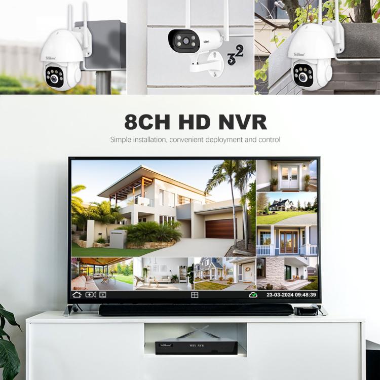 SriHome NVS001E-IPC039B 5MP 8CH HD NVR Wireless Cameras Set SriHome NVS001E-IPC039B 5MP 8CH HD NVR Wireless Cameras Set